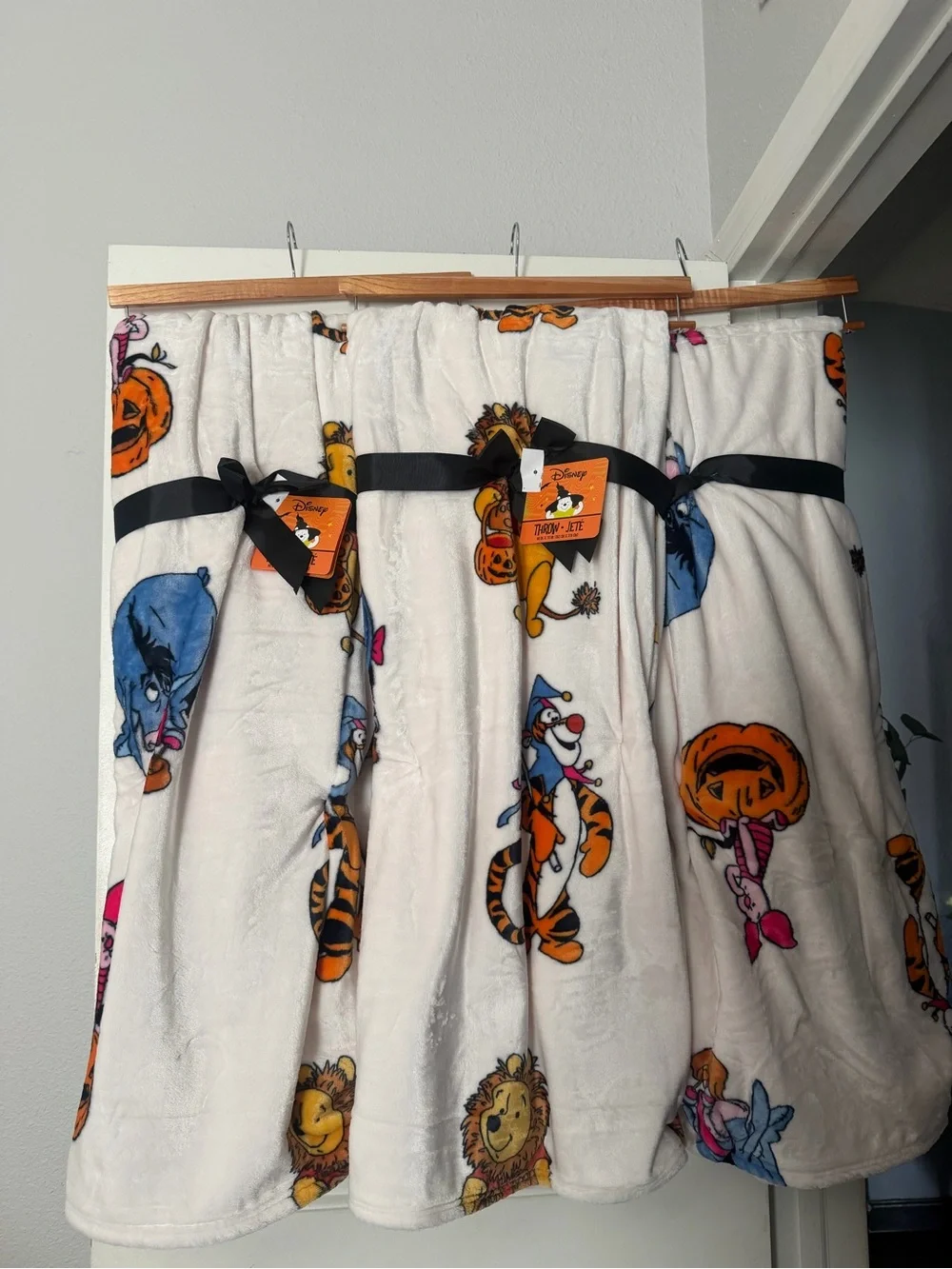 Disney White Fleece Kids Skirt with Colorful Character Print
